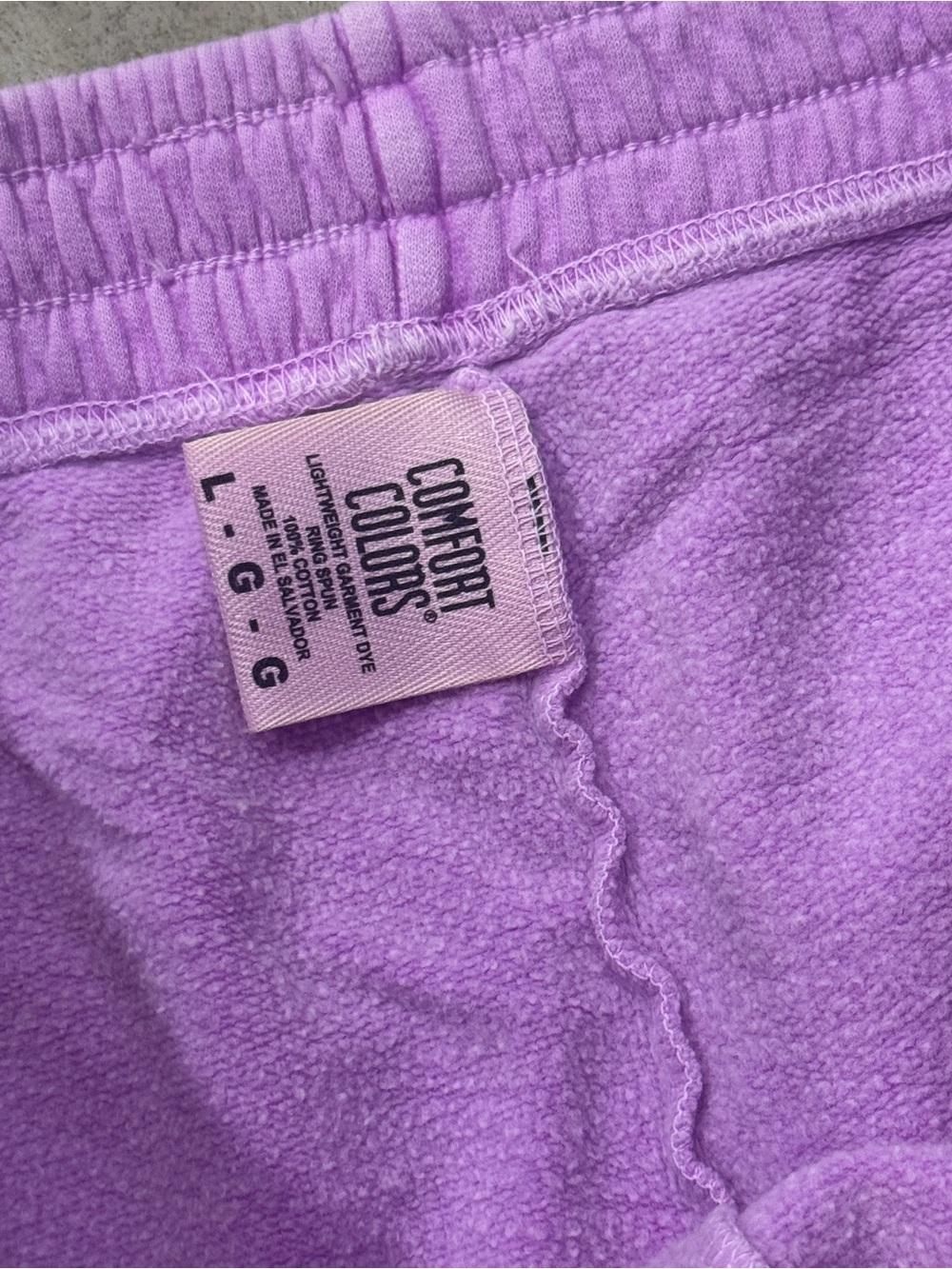 Lavender Drawstring Sweatpants - Picture 3 of 3